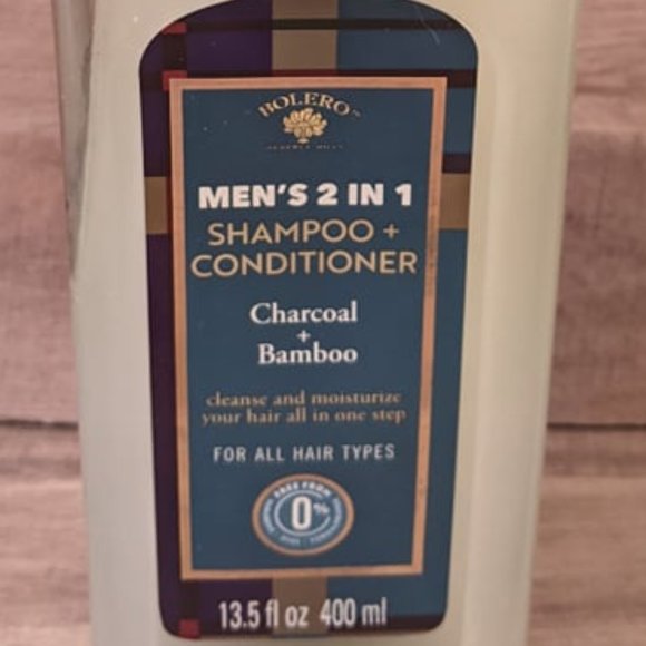 Bolero Men's 2 in 1 Shampoo + Conditioner Charcoal + Bamboo FRESH, NEW, & SEALED - Picture 3 of 4